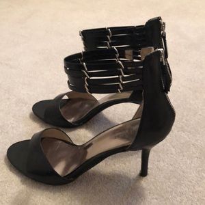 Nine West heels with zip up back